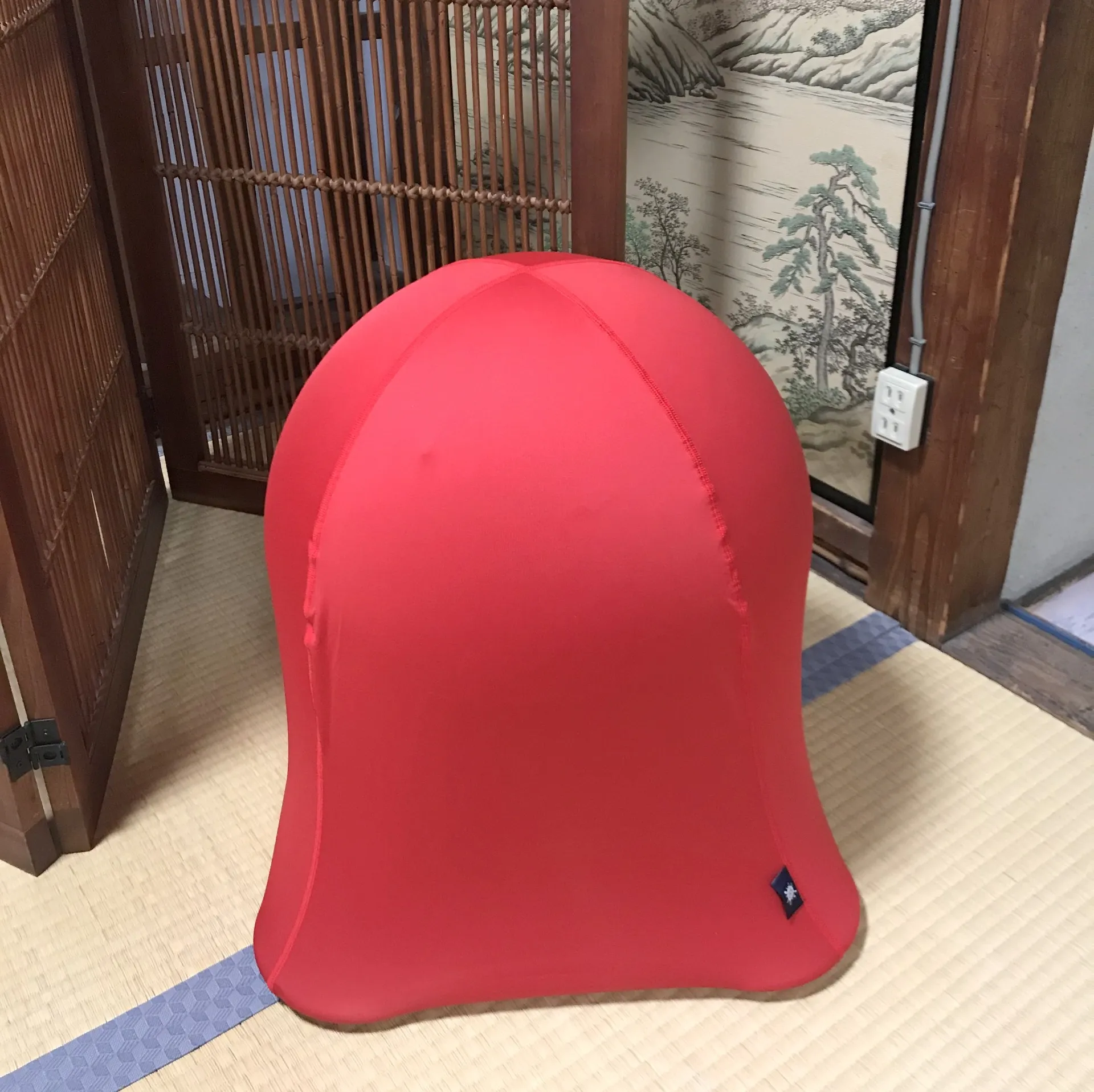 おうちで運動できる*バランスボール・ジェリーフィッシュチェア レッド